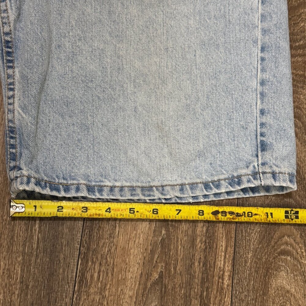 VTG Levi's 550 Jean Shorts Men's 38 Light Wash Relaxed Fit Wide Leg Jorts 90s - Picture 14 of 14